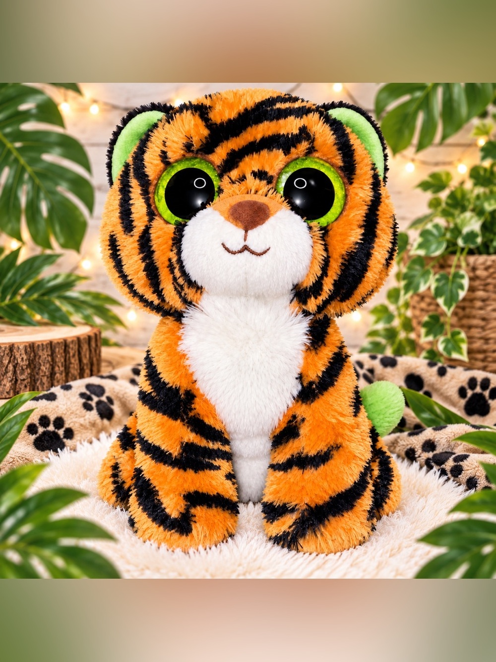 Ty Beanie Boo Stripes the Tiger Plush